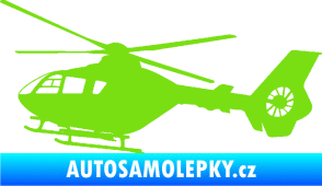 Samolepka Vrtulník 006 levá helikoptéra zelená kawasaki