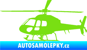 Samolepka Vrtulník 007 levá helikoptéra zelená kawasaki