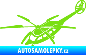 Samolepka Vrtulník 011 levá helikoptéra zelená kawasaki