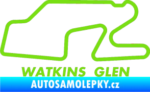 Samolepka Okruh Watkins Glen International zelená kawasaki