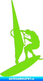 Samolepka Windsurfing 001 levá zelená kawasaki