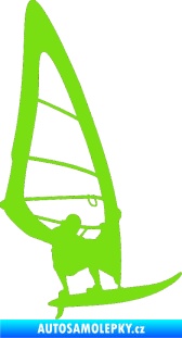 Samolepka Windsurfing 003 pravá zelená kawasaki