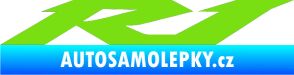 Samolepka Yamaha R1 zelená kawasaki