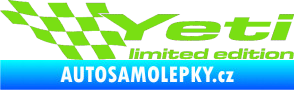 Samolepka Yeti limited edition levá zelená kawasaki