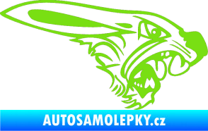 Samolepka Zajíc pravá zelená kawasaki