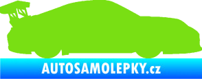 Samolepka Závodní auto 001 pravá zelená kawasaki