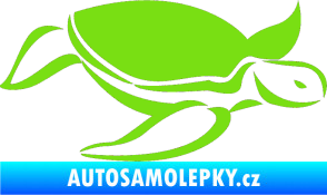 Samolepka Želva 002 pravá zelená kawasaki