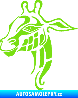 Samolepka Žirafa 003 levá zelená kawasaki
