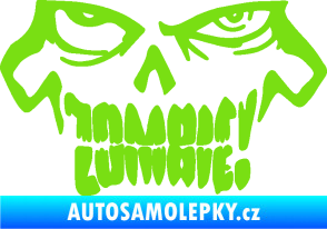Samolepka Zombie 003 zelená kawasaki