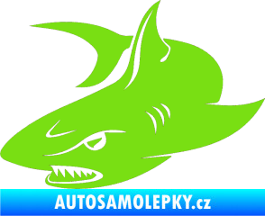 Samolepka Žralok 012 levá zelená kawasaki