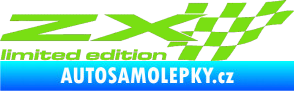 Samolepka ZX limited edition pravá zelená kawasaki