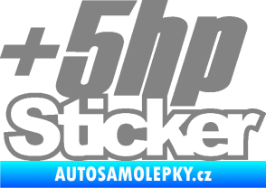 Samolepka + 5hp sticker 001 šedá