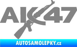 Samolepka AK 47 šedá