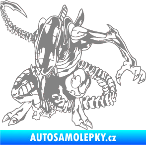 Samolepka Alien 002 levá šedá