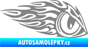 Samolepka Animal flames 016 pravá zvířecí oko šedá