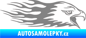 Samolepka Animal flames 023 pravá orel šedá