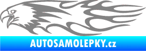 Samolepka Animal flames 026 levá orel šedá
