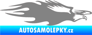 Samolepka Animal flames 030 pravá orel šedá