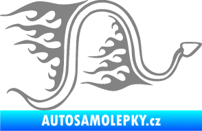 Samolepka Animal flames 040 pravá had šedá