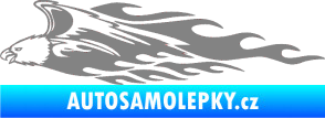 Samolepka Animal flames 052 levá orel šedá