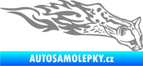 Samolepka Animal flames 080 pravá gepard šedá