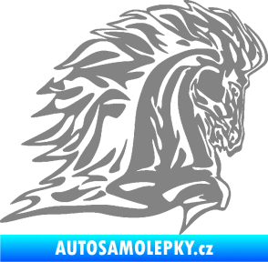 Samolepka Animal flames 101 pravá kůň šedá