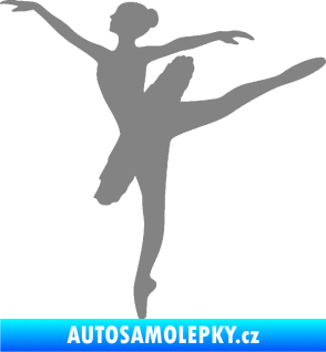 Samolepka Baletka 001 levá šedá
