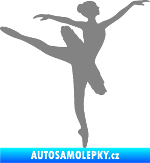 Samolepka Baletka 001 pravá šedá