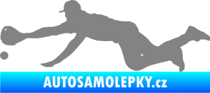 Samolepka Baseball 015 levá šedá