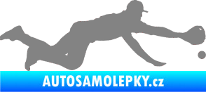 Samolepka Baseball 015 pravá šedá