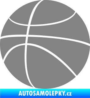 Samolepka Basketbalový míč 001 šedá