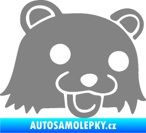 Samolepka Bear pravá šedá