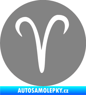 Samolepka Beran zvěrokruh 001 - horoskop šedá