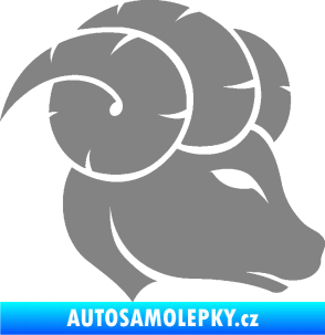 Samolepka Beran zvěrokruh 002 pravá šedá