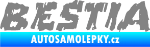 Samolepka Bestia šedá