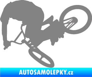 Samolepka Biker 001 levá šedá