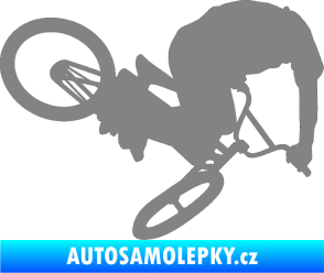 Samolepka Biker 001 pravá šedá