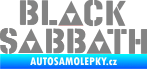 Samolepka Black Sabbath 001 šedá
