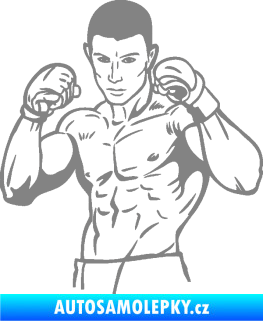 Samolepka Boxer 003 levá šedá