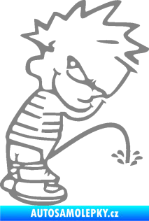 Samolepka Boy čůrá 002 pravá šedá