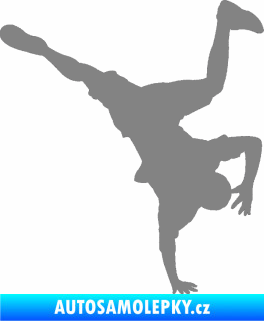 Samolepka Breakdance 001 pravá šedá
