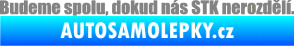 Samolepka Budeme spolu, dokud nás STK nerozdělí šedá