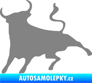 Samolepka Býk 002 levá šedá
