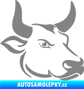 Samolepka Býk 009 pravá šedá