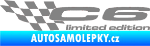 Samolepka C6 limited edition levá šedá