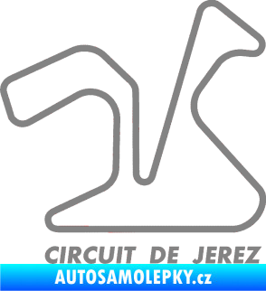Samolepka Okruh Circuito de Jerez šedá