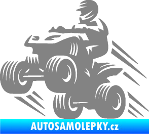 Samolepka Čtyřkolka 006 levá šedá