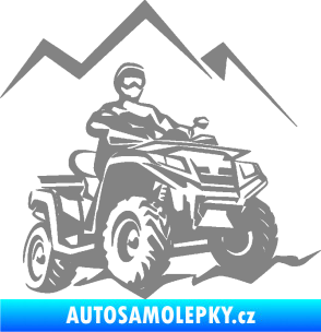 Samolepka Čtyřkolka 007 pravá šedá