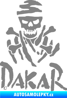 Samolepka Dakar 002 s lebkou šedá