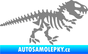 Samolepka Dinosaurus kostra 001 pravá šedá